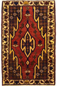 Tapis persan - Nomadic - 135 x 85 cm - rouge