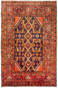 Tapis persan - Nomadic - 183 x 110 cm - orange