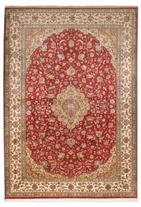 Tapis en soie - Soie du Cachemire - 245 x 170 cm - rouge