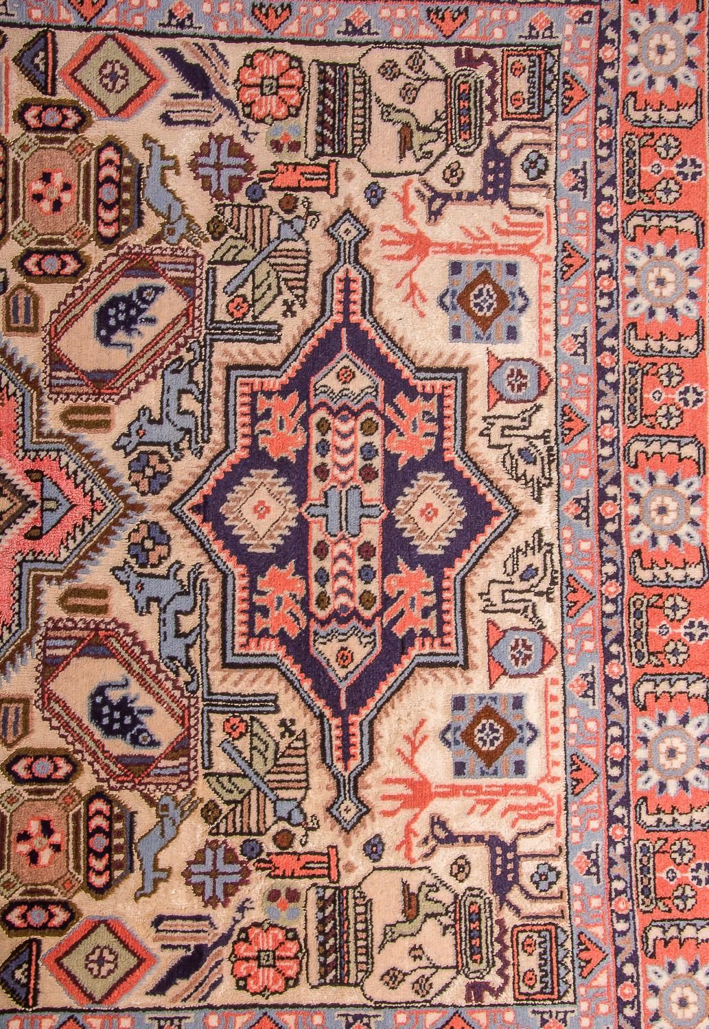Tapis persan - Nomadic - 200 x 137 cm - rose