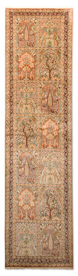 Tapis de couloir Tapis en soie - Soie du Cachemire - 305 x 80 cm - multicolore