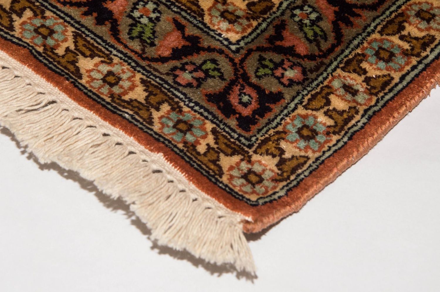 Tapis de couloir Tapis en soie - Soie du Cachemire - 305 x 80 cm - multicolore