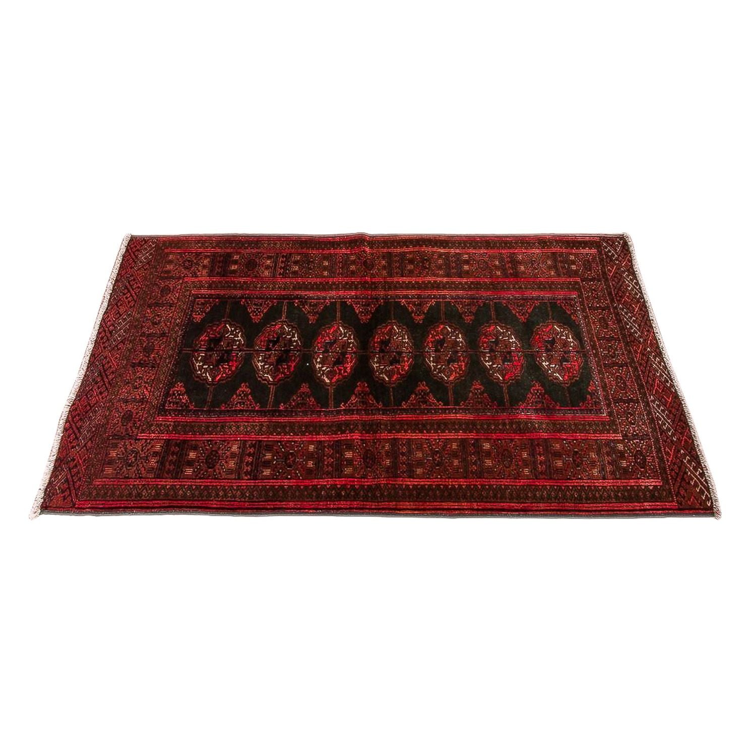 Tapis Turkaman - 142 x 92 cm - bleu foncé