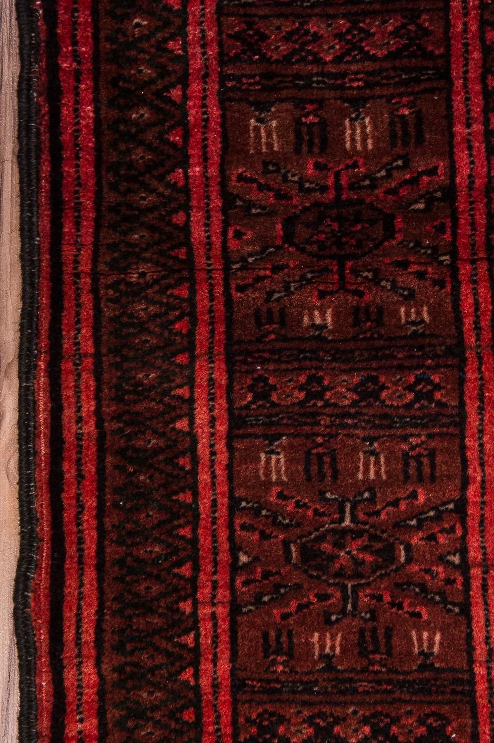 Tapis Turkaman - 142 x 92 cm - bleu foncé