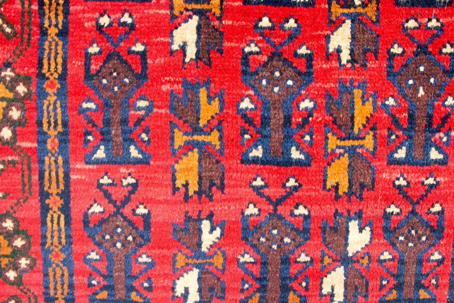 Tapis Belutsch - 130 x 74 cm - rouge