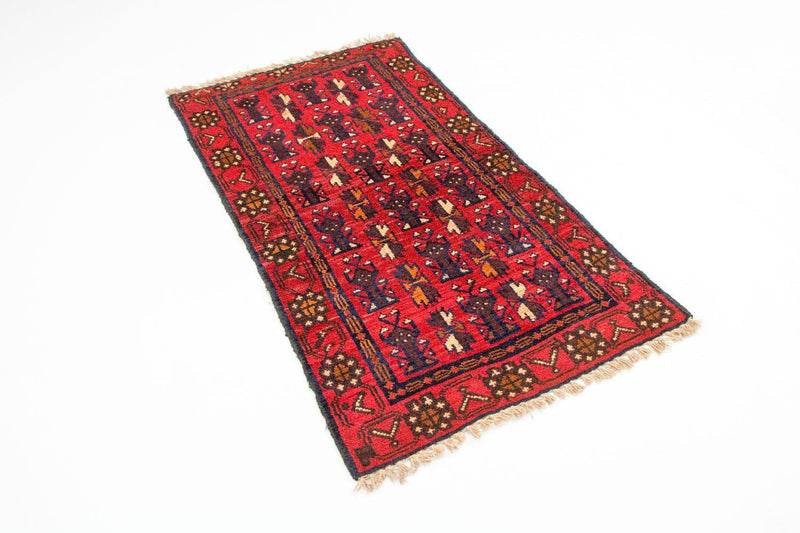 Tapis Belutsch - 130 x 74 cm - rouge