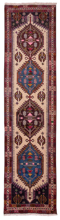 Tapis de couloir Tapis persan - Nomadic - 294 x 76 cm - beige
