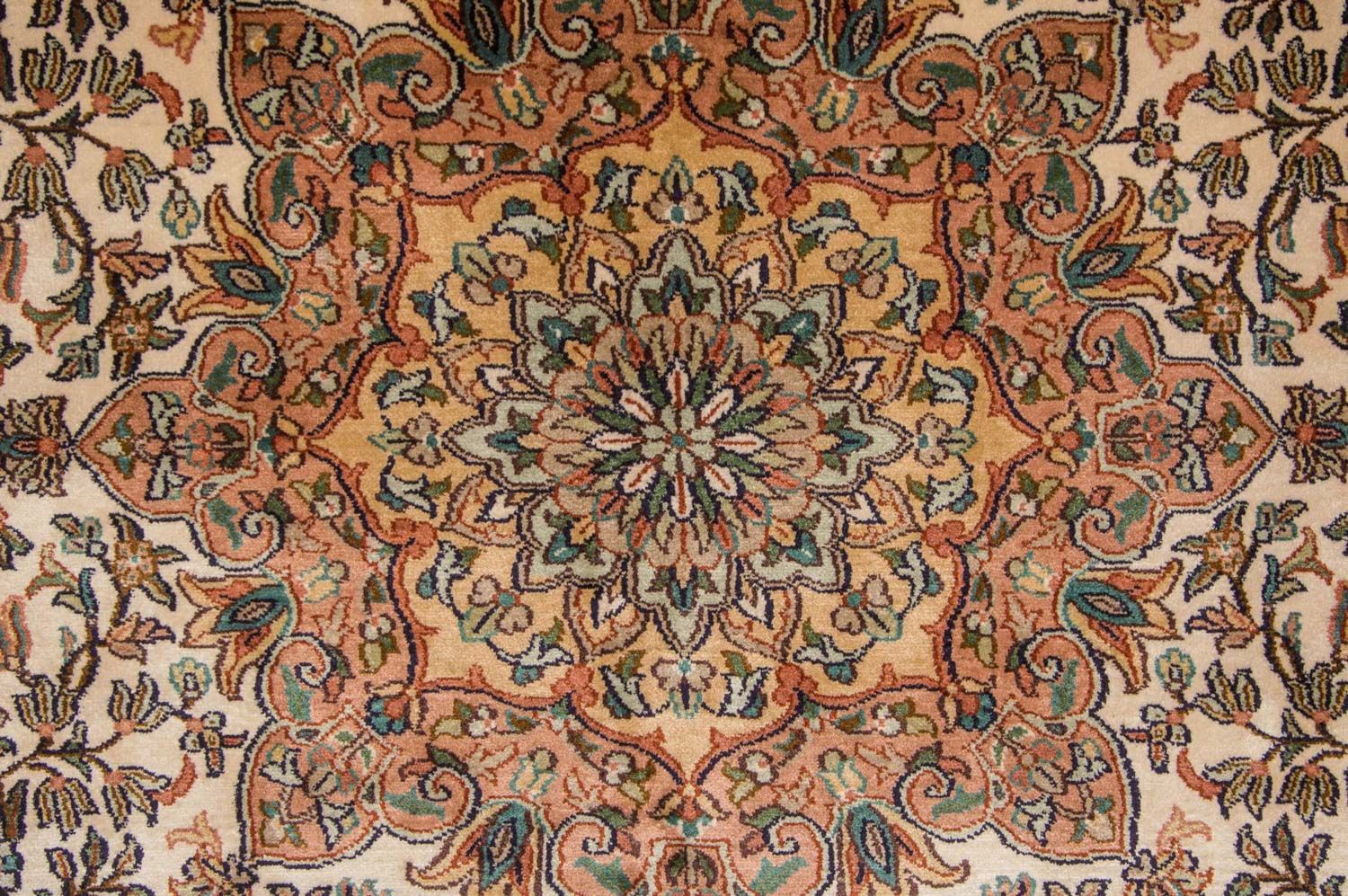 Tapis en soie - Soie du Cachemire - 295 x 173 cm - beige