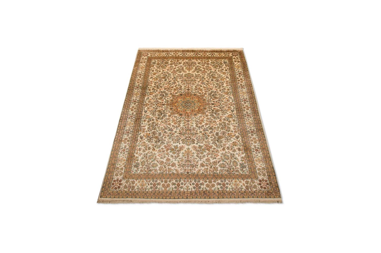 Tapis en soie - Soie du Cachemire - 295 x 173 cm - beige