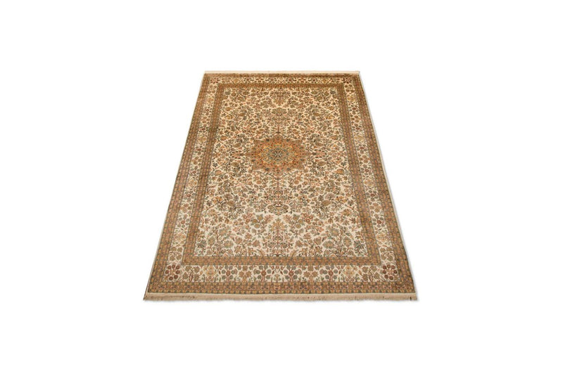 Tapis en soie - Soie du Cachemire - 295 x 173 cm - beige