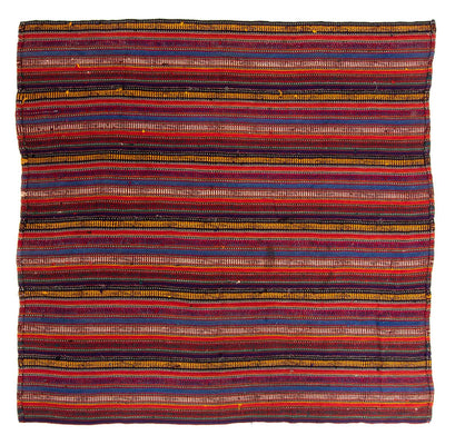 Tapis Kelim - Vieux carré  - 185 x 180 cm - multicolore