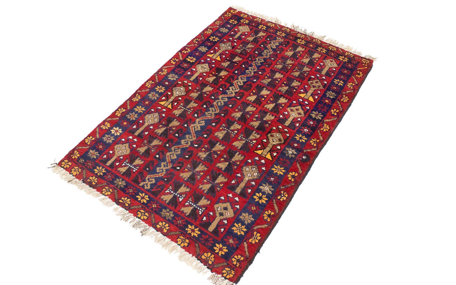 Tapis Belutsch - 119 x 77 cm - rouge