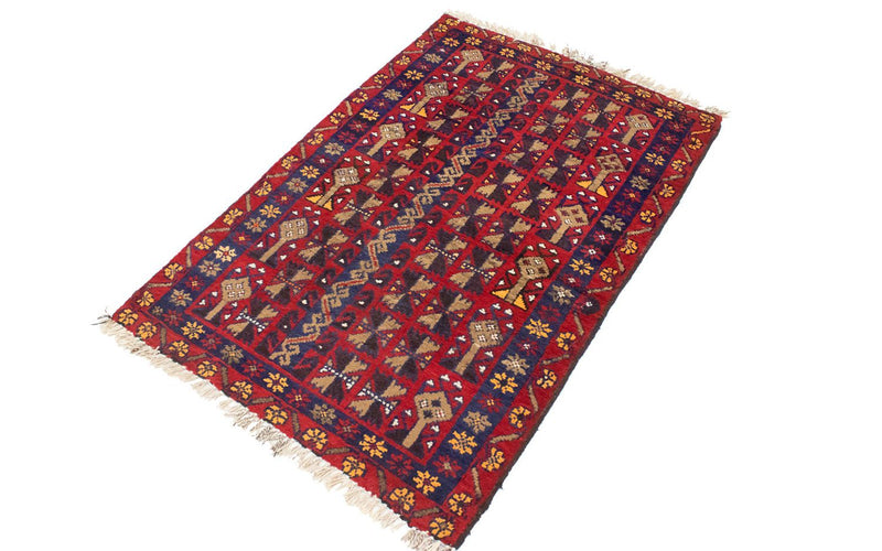 Tapis Belutsch - 119 x 77 cm - rouge