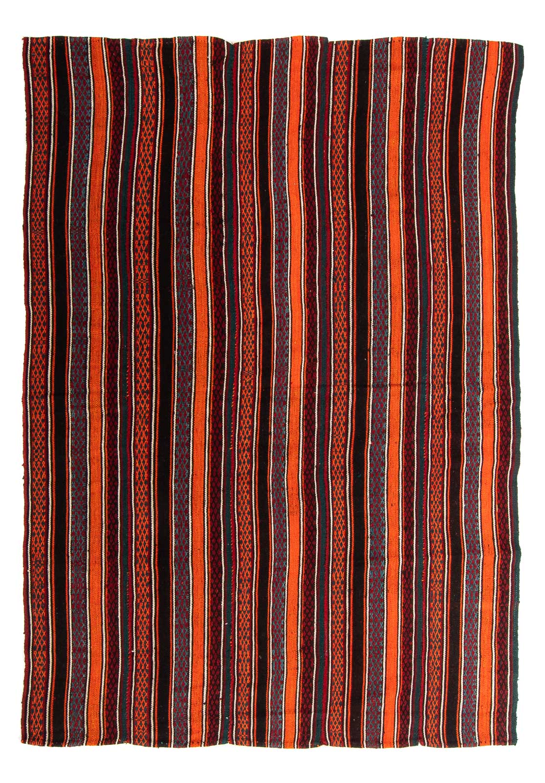 Tapis Kelim - Vieux - 220 x 155 cm - multicolore