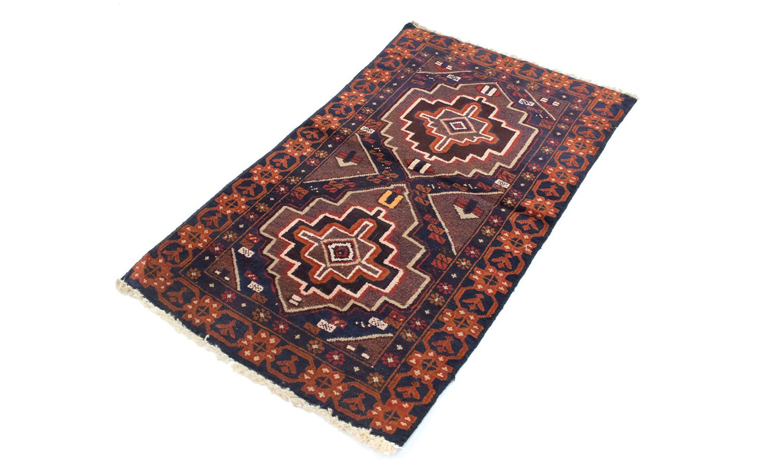 Tapis Belutsch - 134 x 79 cm - bleu
