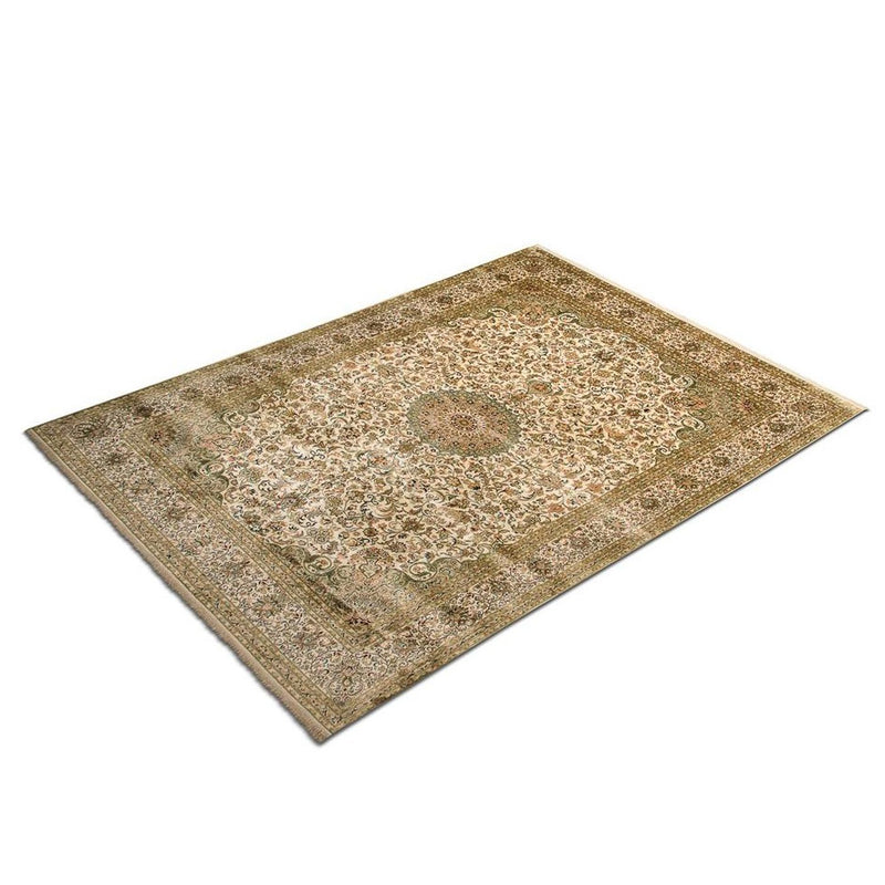 Tapis en soie - Soie du Cachemire - 314 x 213 cm - beige