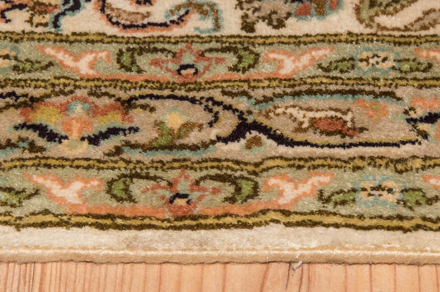 Tapis en soie - Soie du Cachemire - 314 x 213 cm - beige