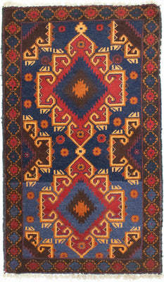 Tapis Belutsch - 130 x 74 cm - bleu