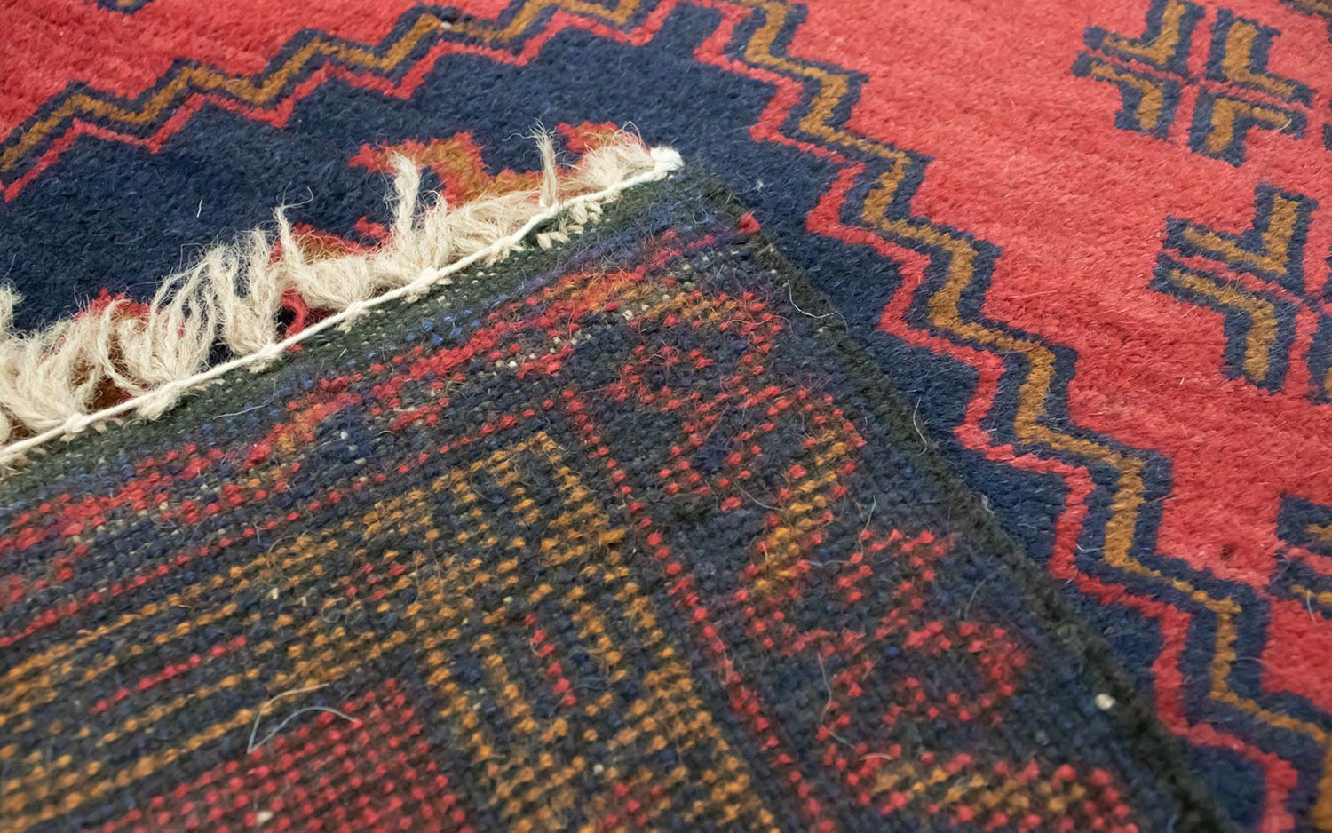 Tapis Belutsch - 129 x 74 cm - rouge