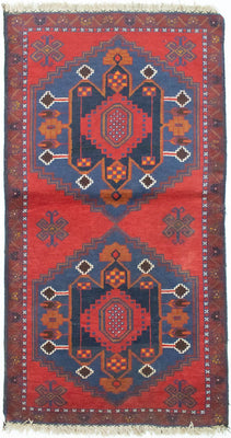 Tapis Belutsch - 152 x 85 cm - rouge