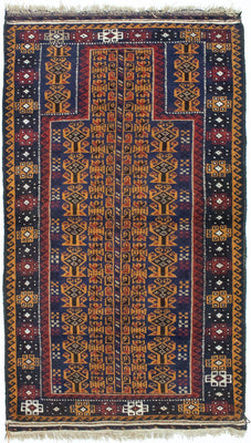 Tapis Belutsch - 140 x 80 cm - multicolore