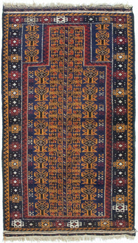 Tapis Belutsch - 140 x 80 cm - multicolore
