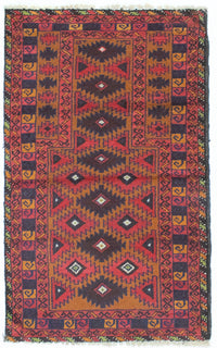 Tapis Belutsch - 146 x 86 cm - multicolore