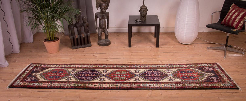Tapis de couloir Tapis persan - Nomadic - 293 x 72 cm - beige