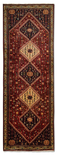 Tapis de couloir Tapis persan - Nomadic - 278 x 92 cm - rouge