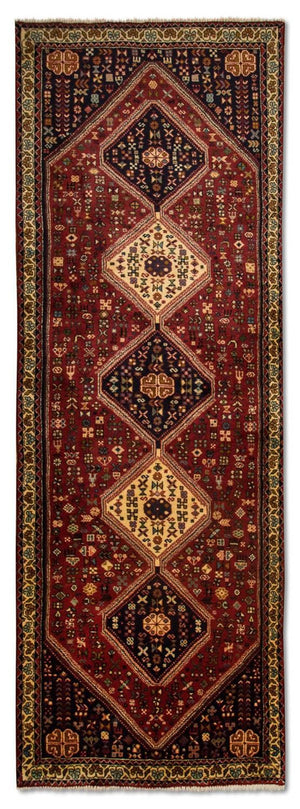 Tapis de couloir Tapis persan - Nomadic - 278 x 92 cm - rouge