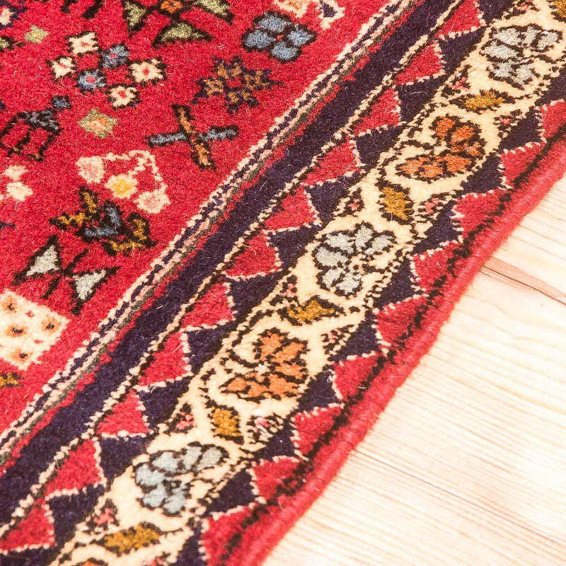 Tapis de couloir Tapis persan - Nomadic - 278 x 92 cm - rouge