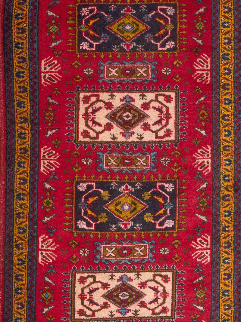 Tapis de couloir Tapis persan - Nomadic - 308 x 83 cm - rouge