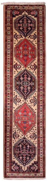 Tapis de couloir Tapis persan - Nomadic - 296 x 75 cm - beige