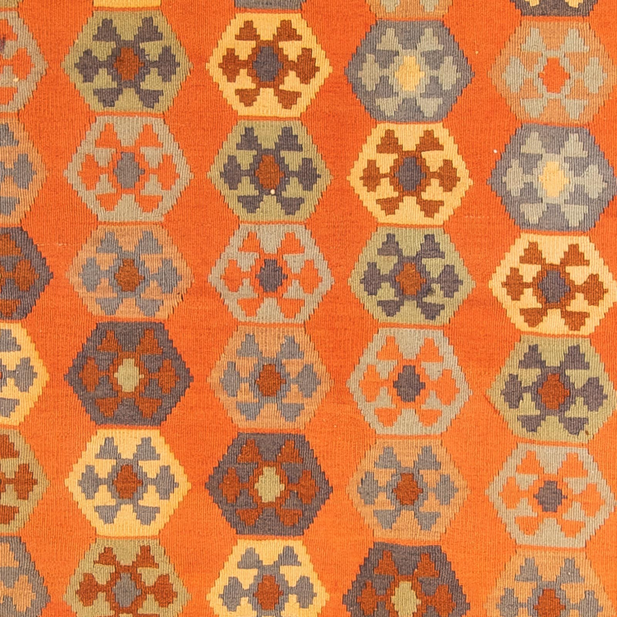 Tapis de couloir Tapis Kelim - Vieux - 290 x 140 cm - multicolore