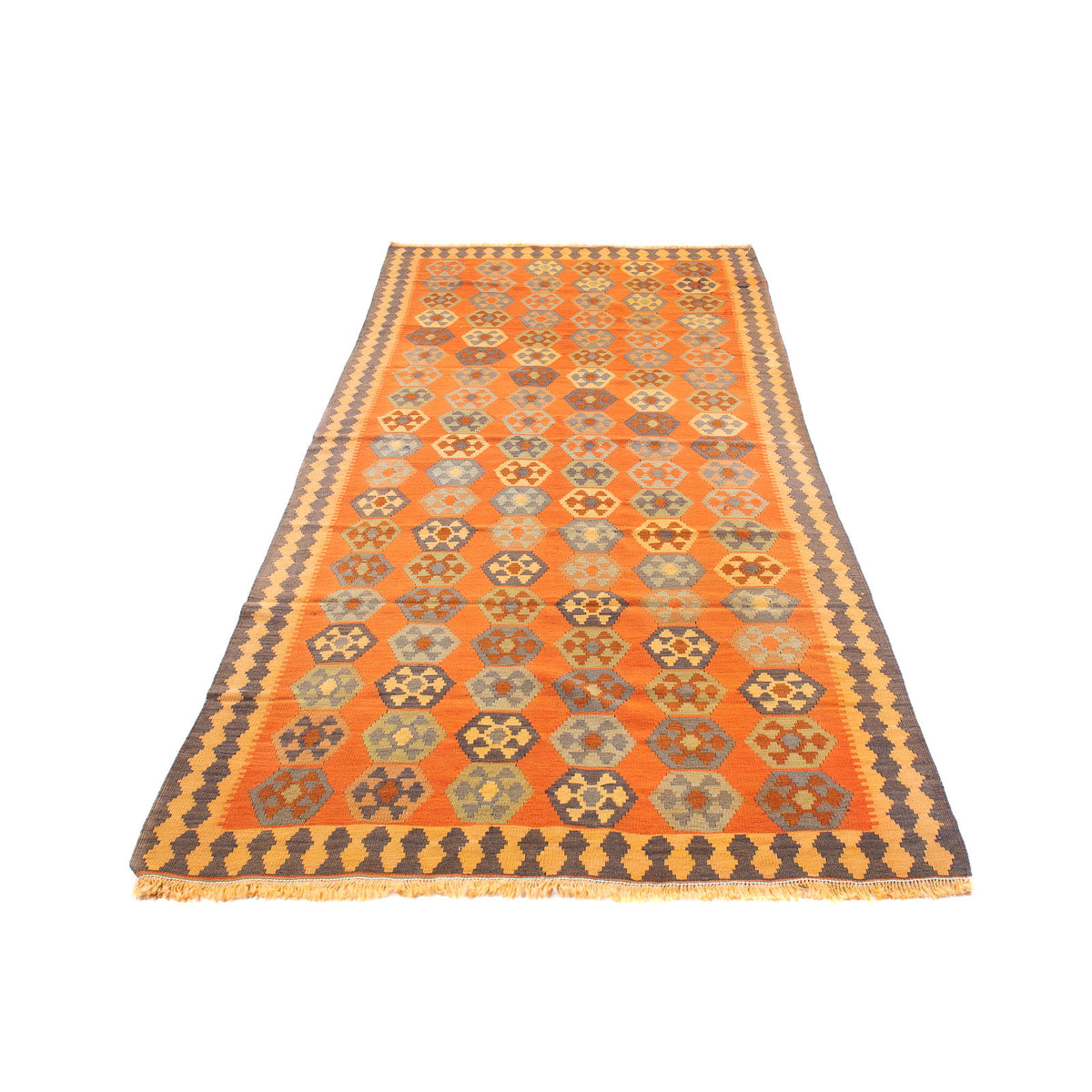 Tapis de couloir Tapis Kelim - Vieux - 290 x 140 cm - multicolore