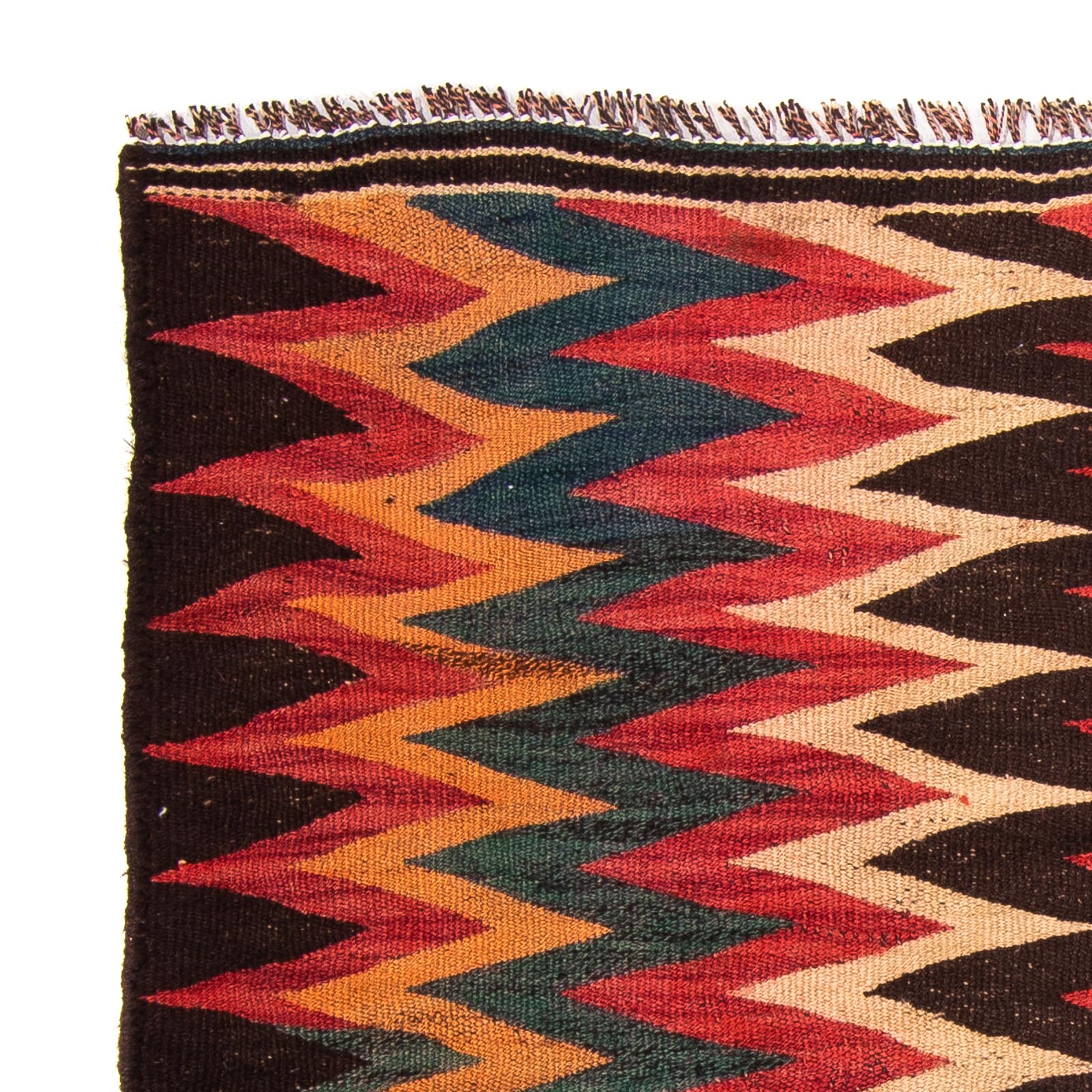 Tapis Kelim - Vieux - 130 x 90 cm - multicolore