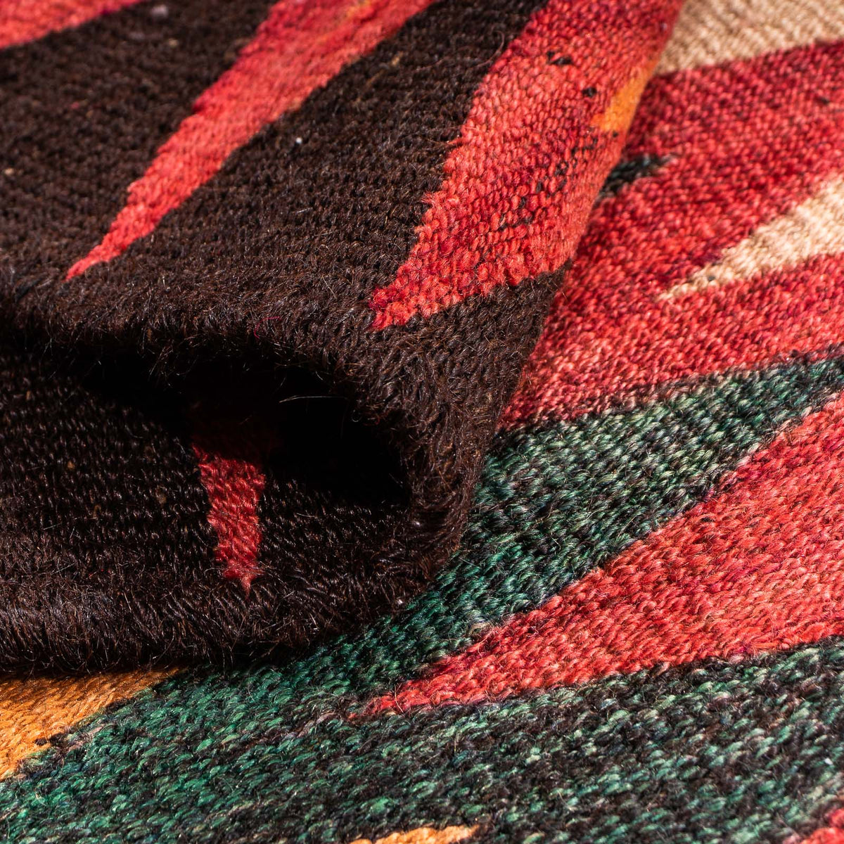 Tapis Kelim - Vieux - 130 x 90 cm - multicolore