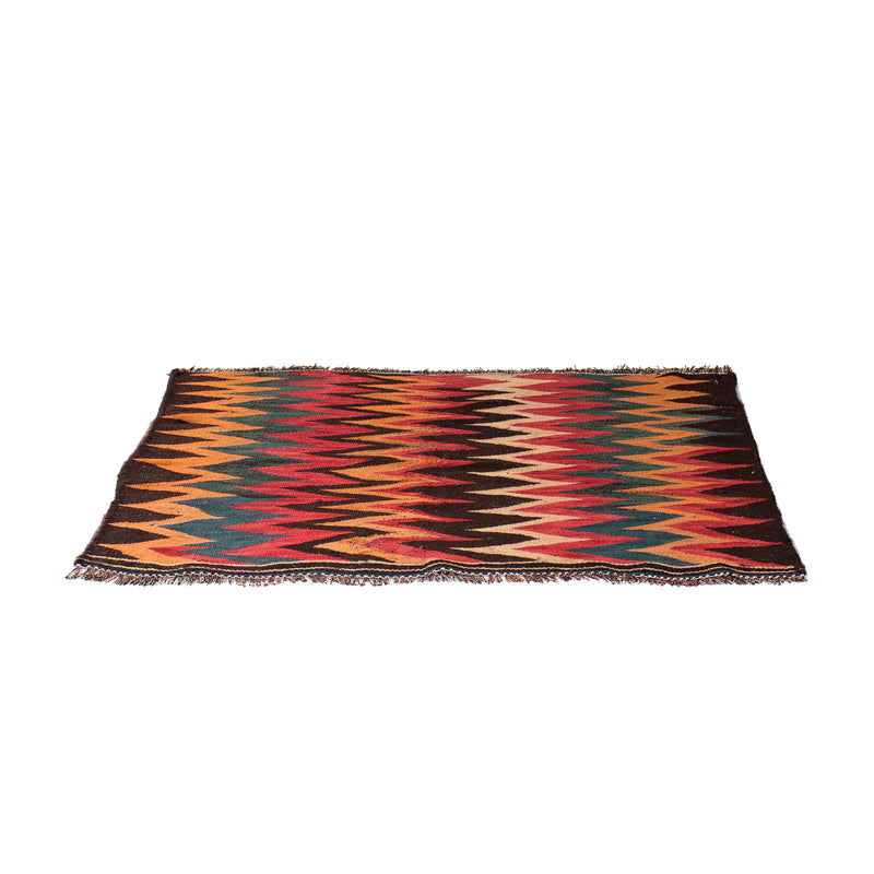 Tapis Kelim - Vieux - 130 x 90 cm - multicolore