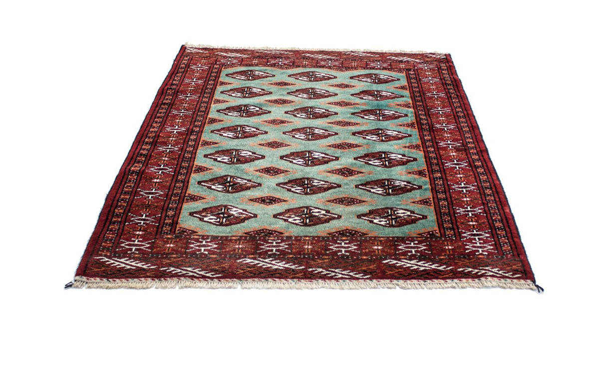Tapis Turkaman - 124 x 100 cm - turquoise