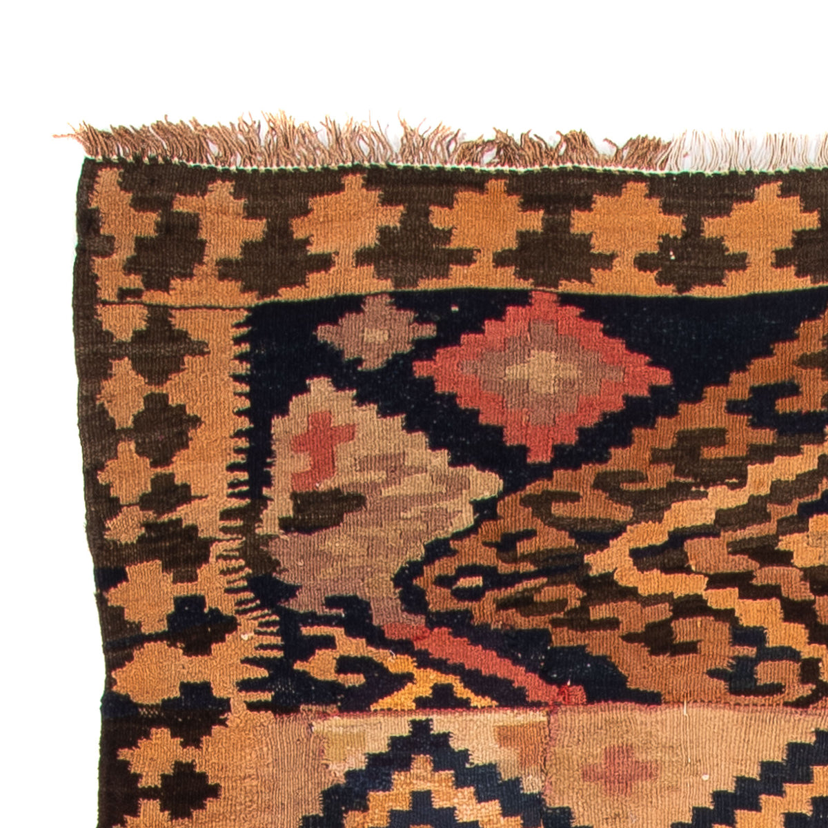 Tapis de couloir Tapis Kelim - Vieux - 330 x 145 cm - multicolore