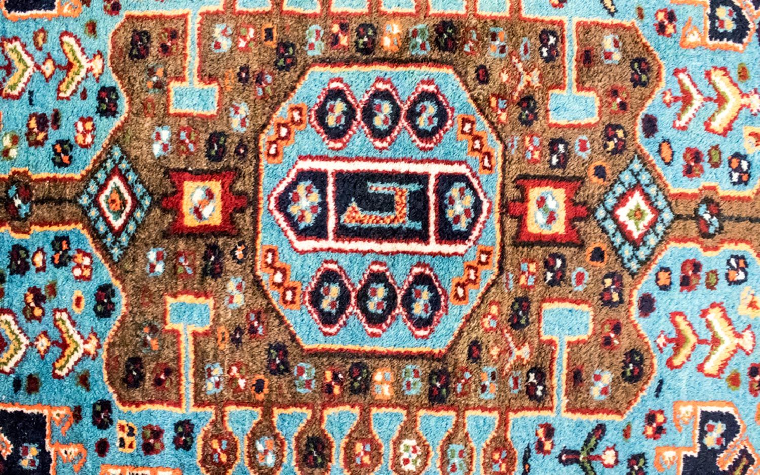 Tapis persan - Nomadic - 199 x 130 cm - bleu