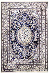 Tapis persan - Nain - Royal - 291 x 199 cm - bleu