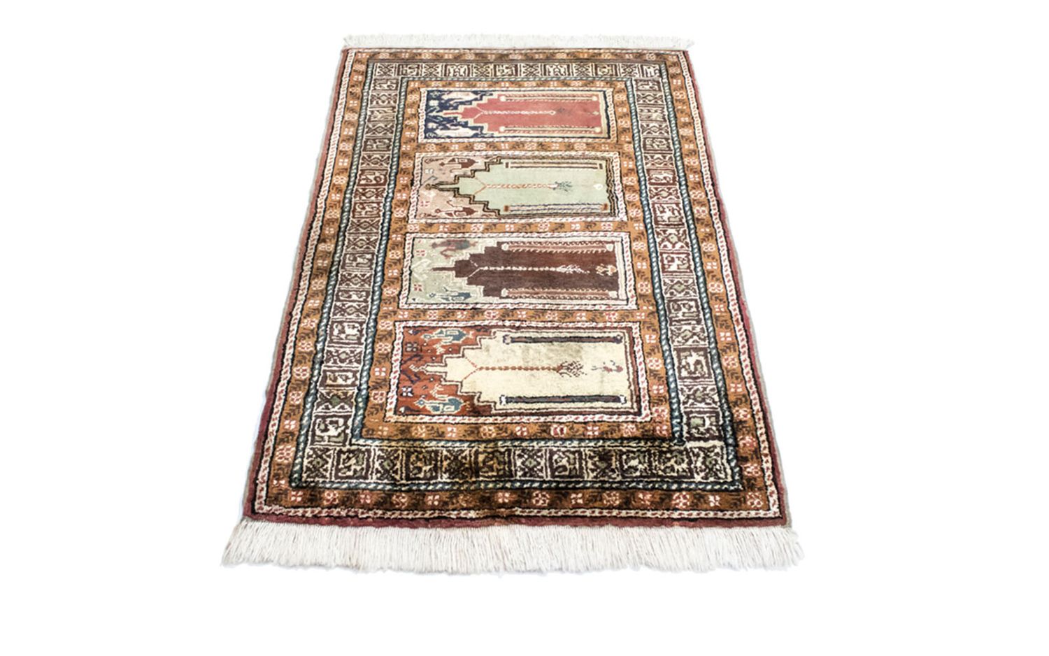Tapis en soie - Kayseri - 104 x 66 cm - multicolore