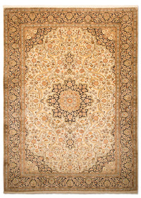 Tapis en soie - Soie du Cachemire - 342 x 234 cm - beige