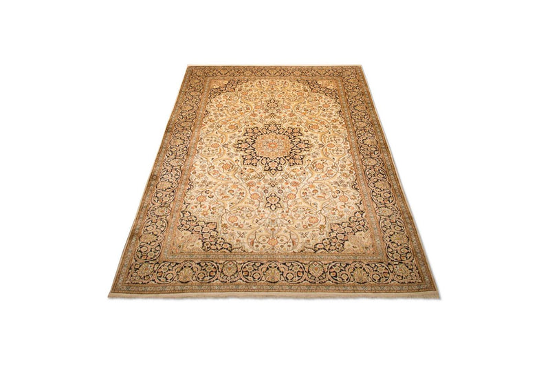 Tapis en soie - Soie du Cachemire - 342 x 234 cm - beige