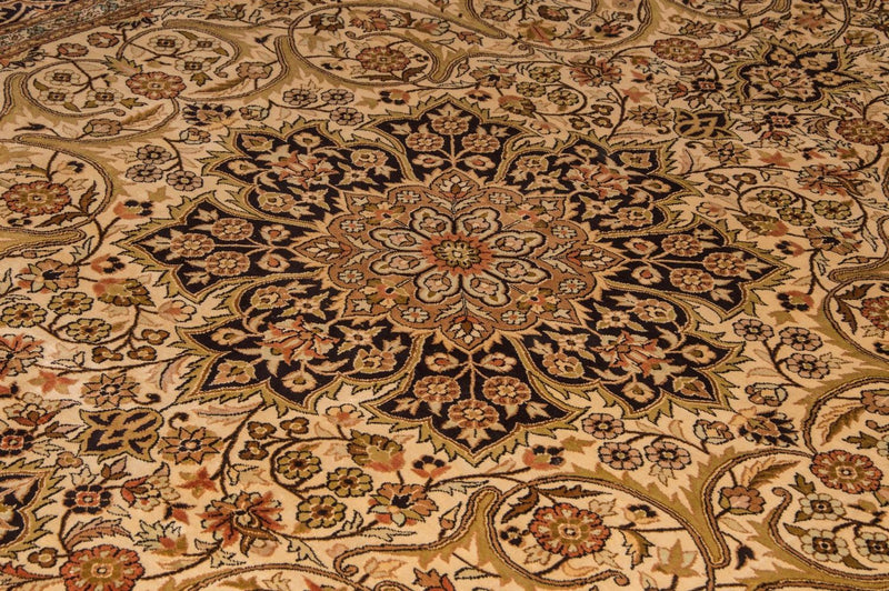 Tapis en soie - Soie du Cachemire - 342 x 234 cm - beige