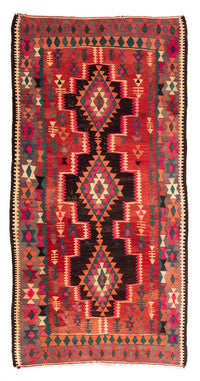 Tapis Kelim - Vieux - 290 x 150 cm - multicolore