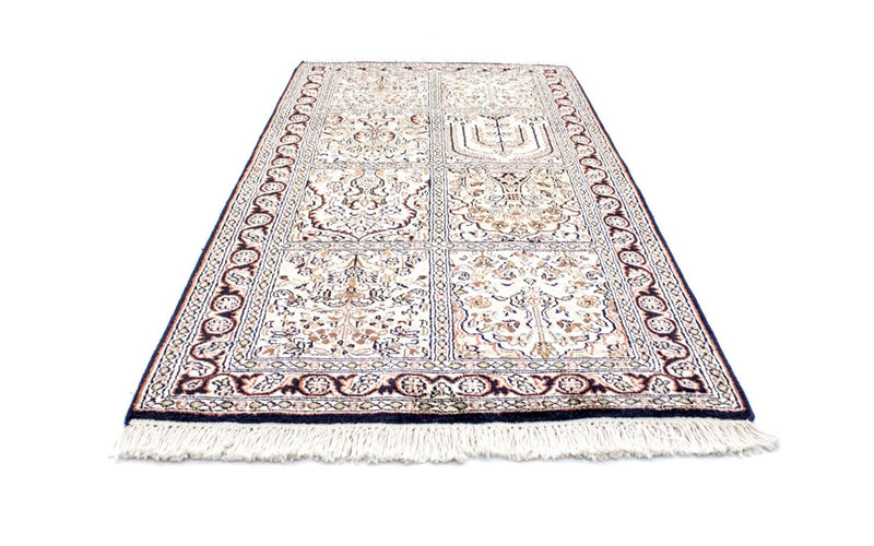 Tapis en soie - Soie du Cachemire - 124 x 65 cm - multicolore