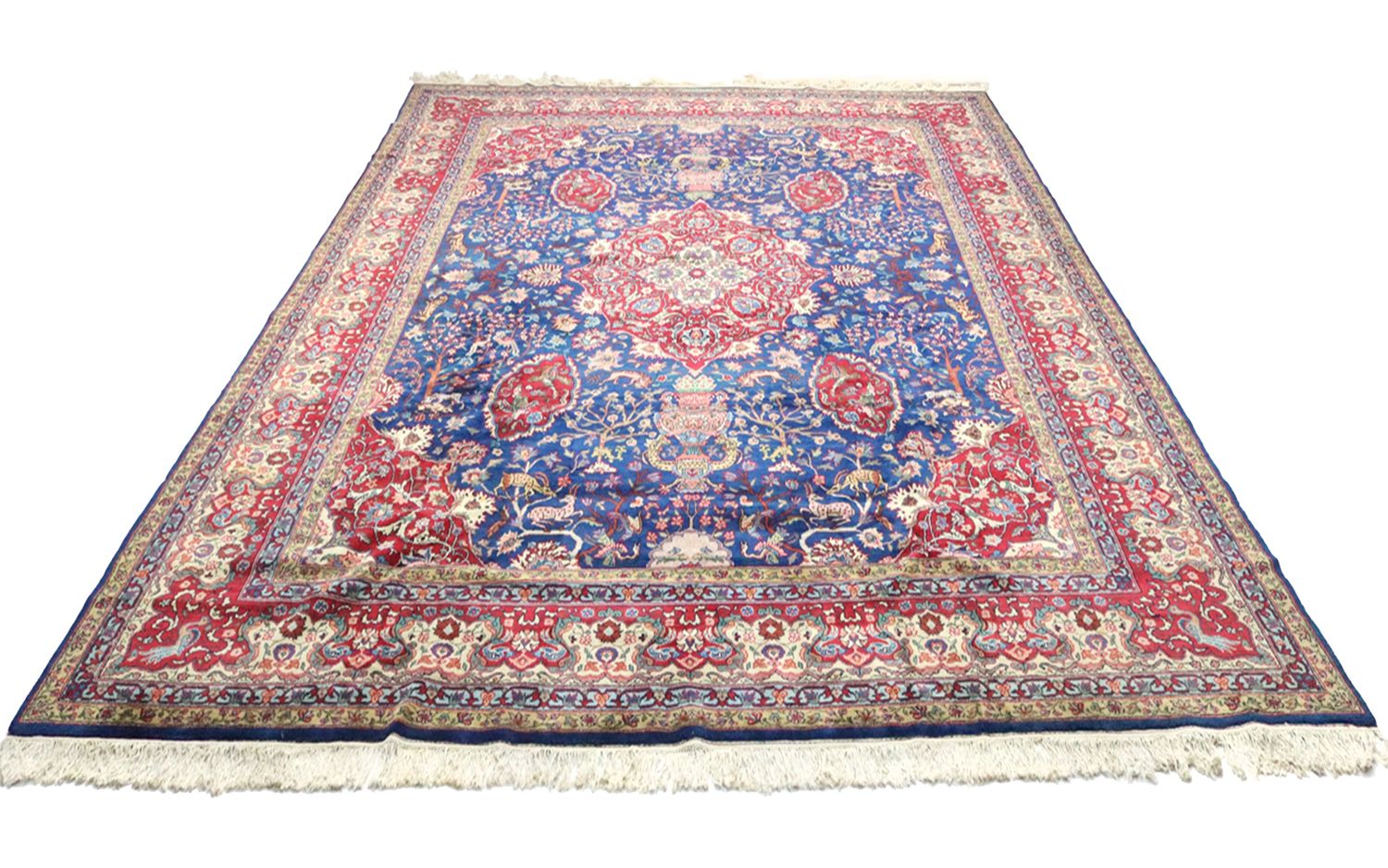 Tapis persan - Tabriz - 457 x 344 cm - bleu