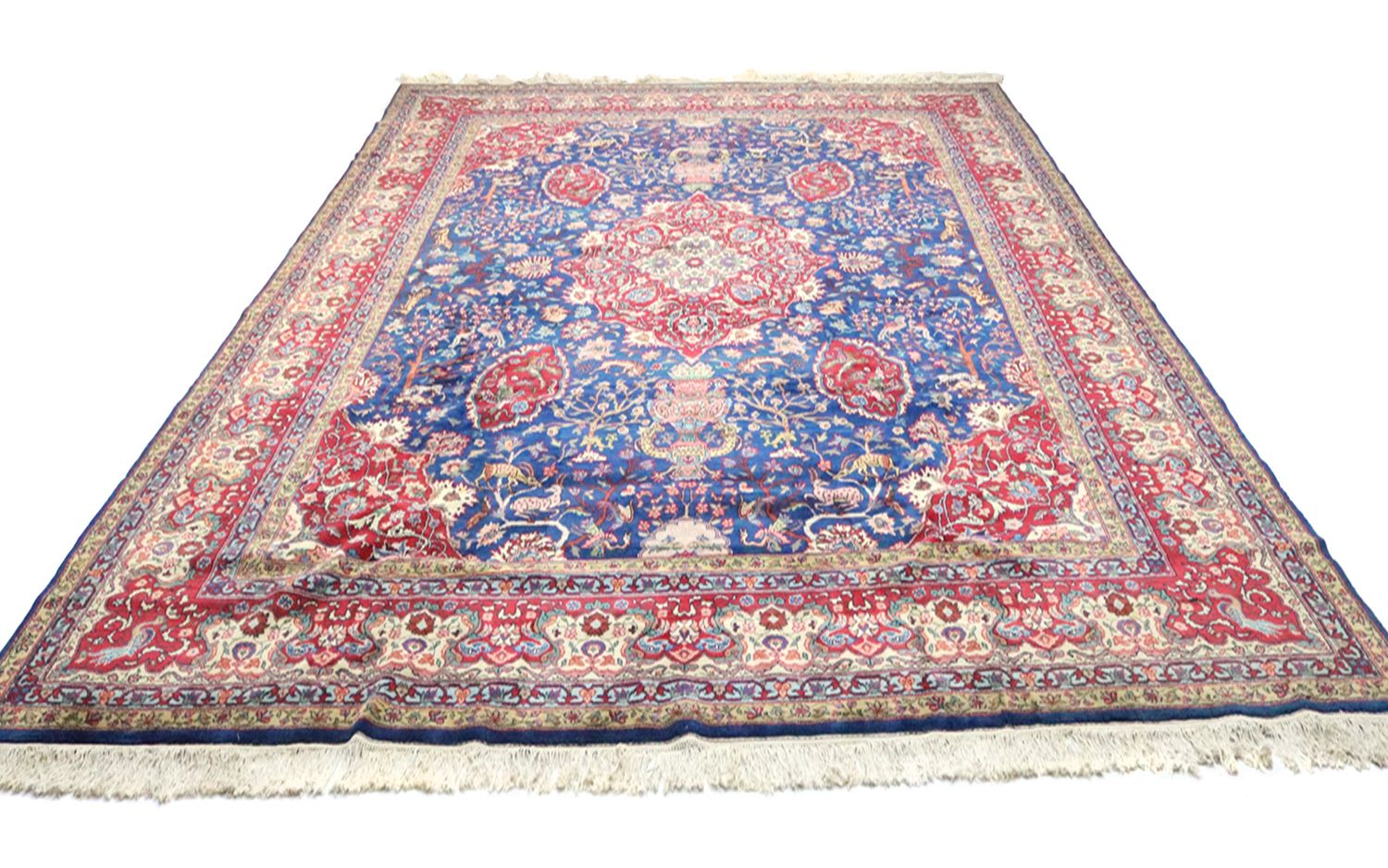 Tapis persan - Tabriz - 457 x 344 cm - bleu